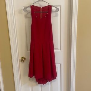 Lulu's Fit and Flare Cutout Dress Red Size XL